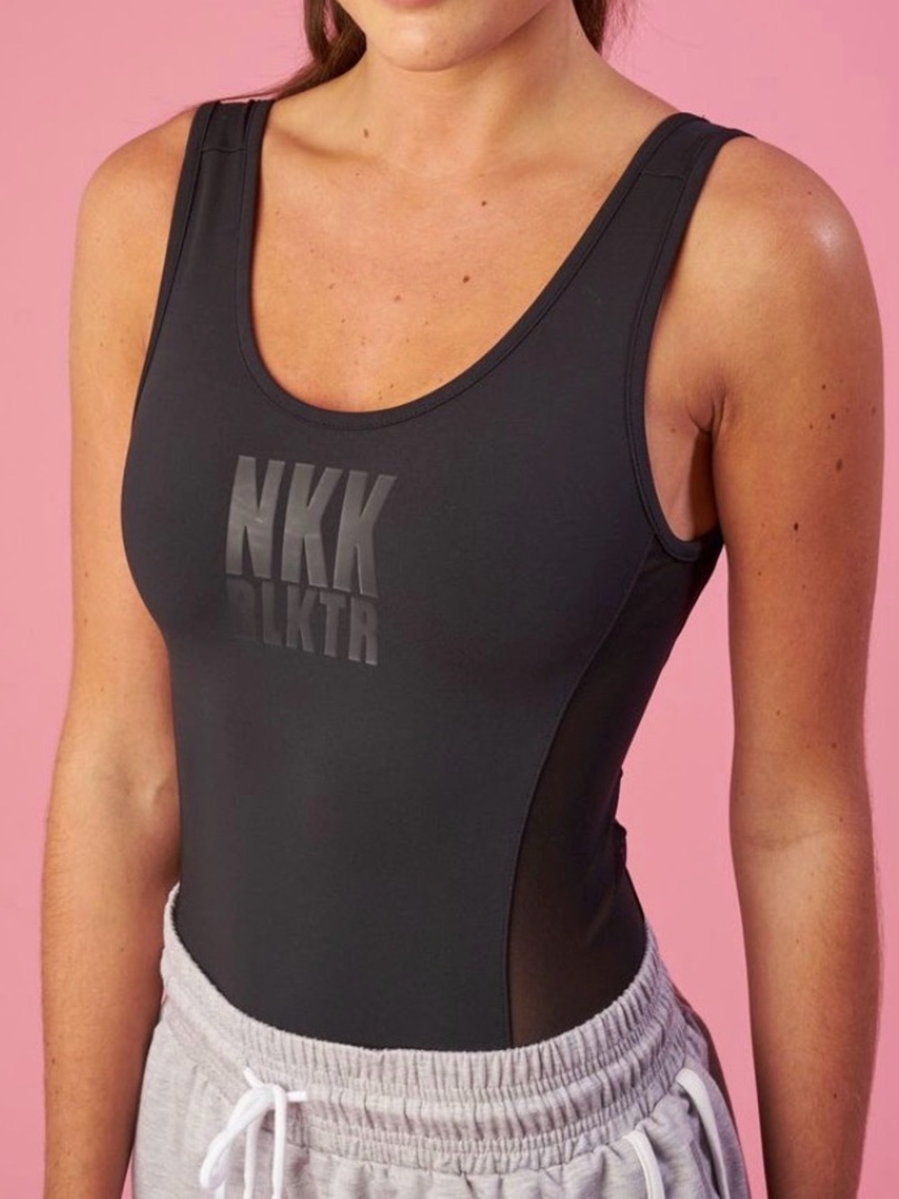 Gymshark x Nikki Blackketter "Take the Plunge" Black Bodysuit Women’s Size XS